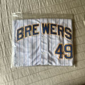 Sealed Yovani Gallardo Brewers jersey